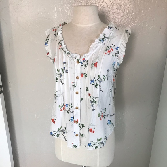 ANTHROPOLOGIE Maeve ‘Rayne’ sleeveless classic buttondown top - Picture 8 of 10
